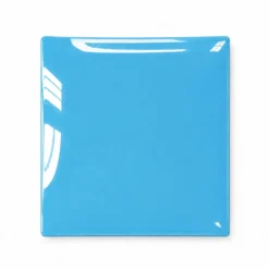 Piattino decorativo vetro 15x15 cm Gondola azzurro