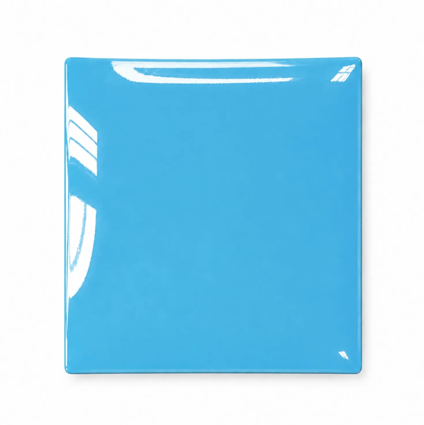 Piattino decorativo vetro 15x15 cm Gondola azzurro
