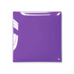 Piattino decorativo vetro 13x13 cm Karma viola