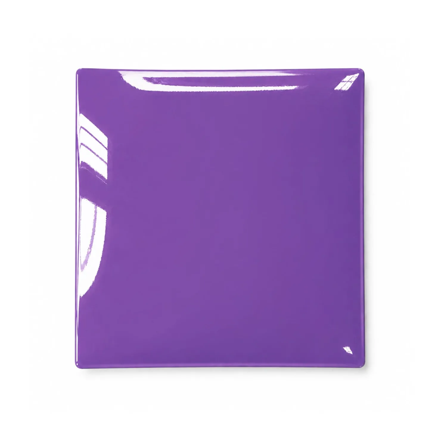 Piattino decorativo vetro 13x13 cm Karma viola