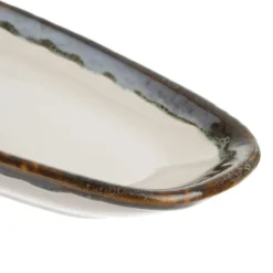 Piatto portata ovale 10,5x7,7 cm effetto acqua Ocean