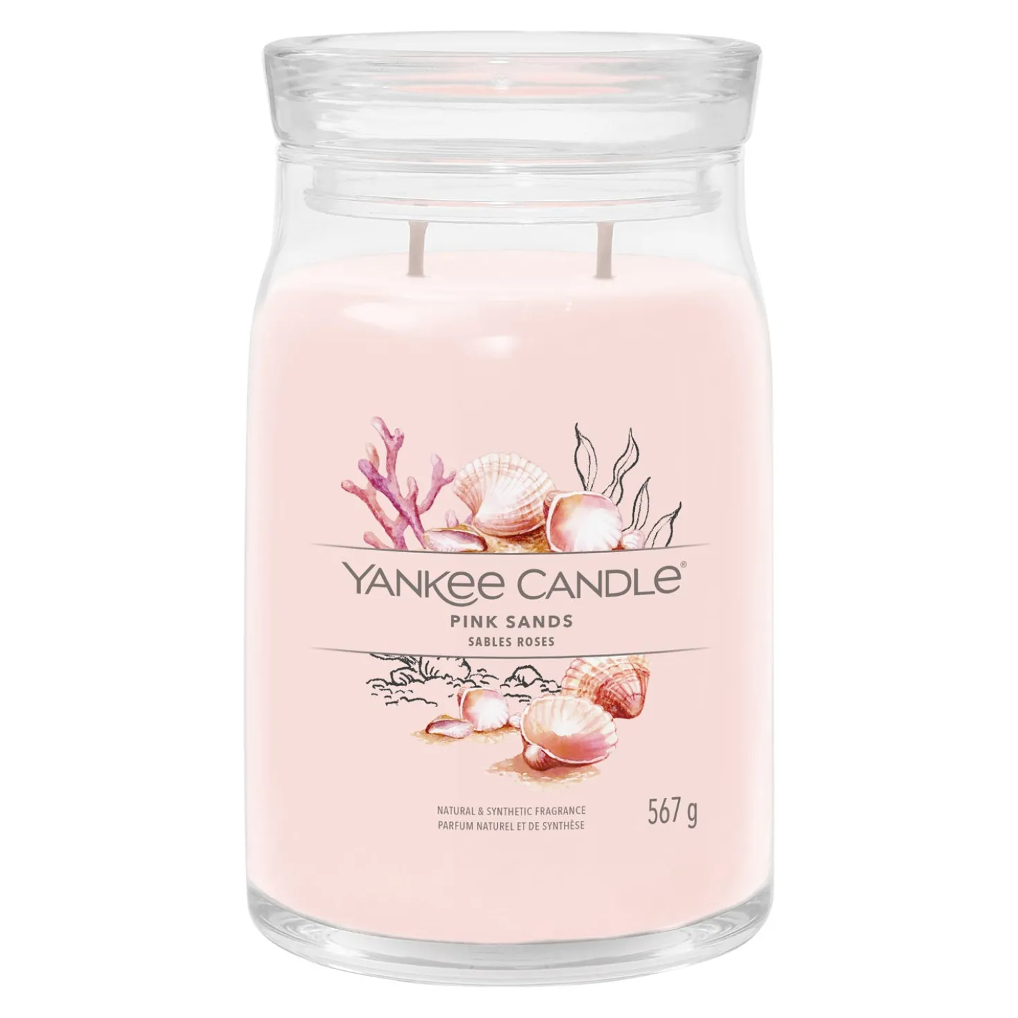 Pink Sands, candela in giara grande Yankee Candle