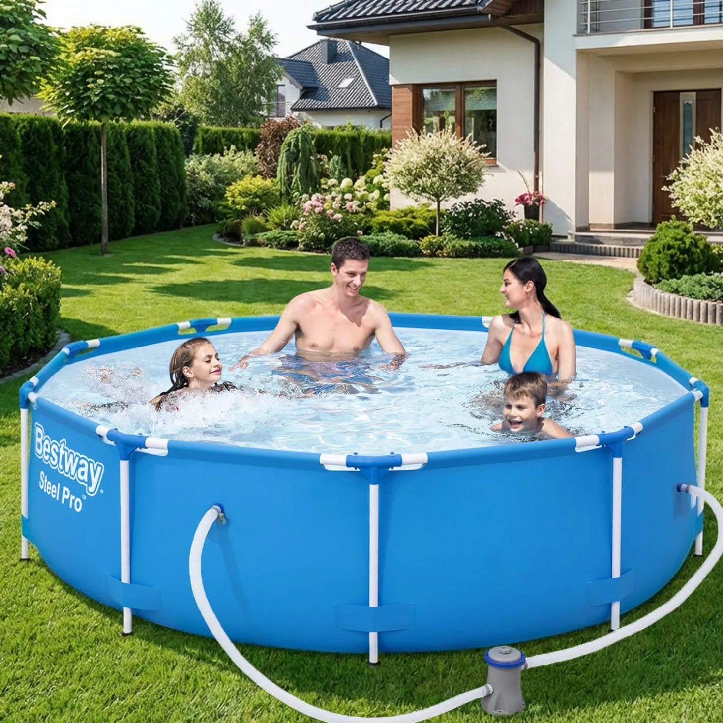 Piscina fuoriterra 305x76 cm Steel Pro Bestway