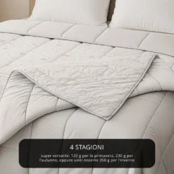 Piumino singolo 4 stagioni microfibra con stampa