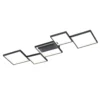 Plafoniera LED 5 elementi Sorrento nero Trio