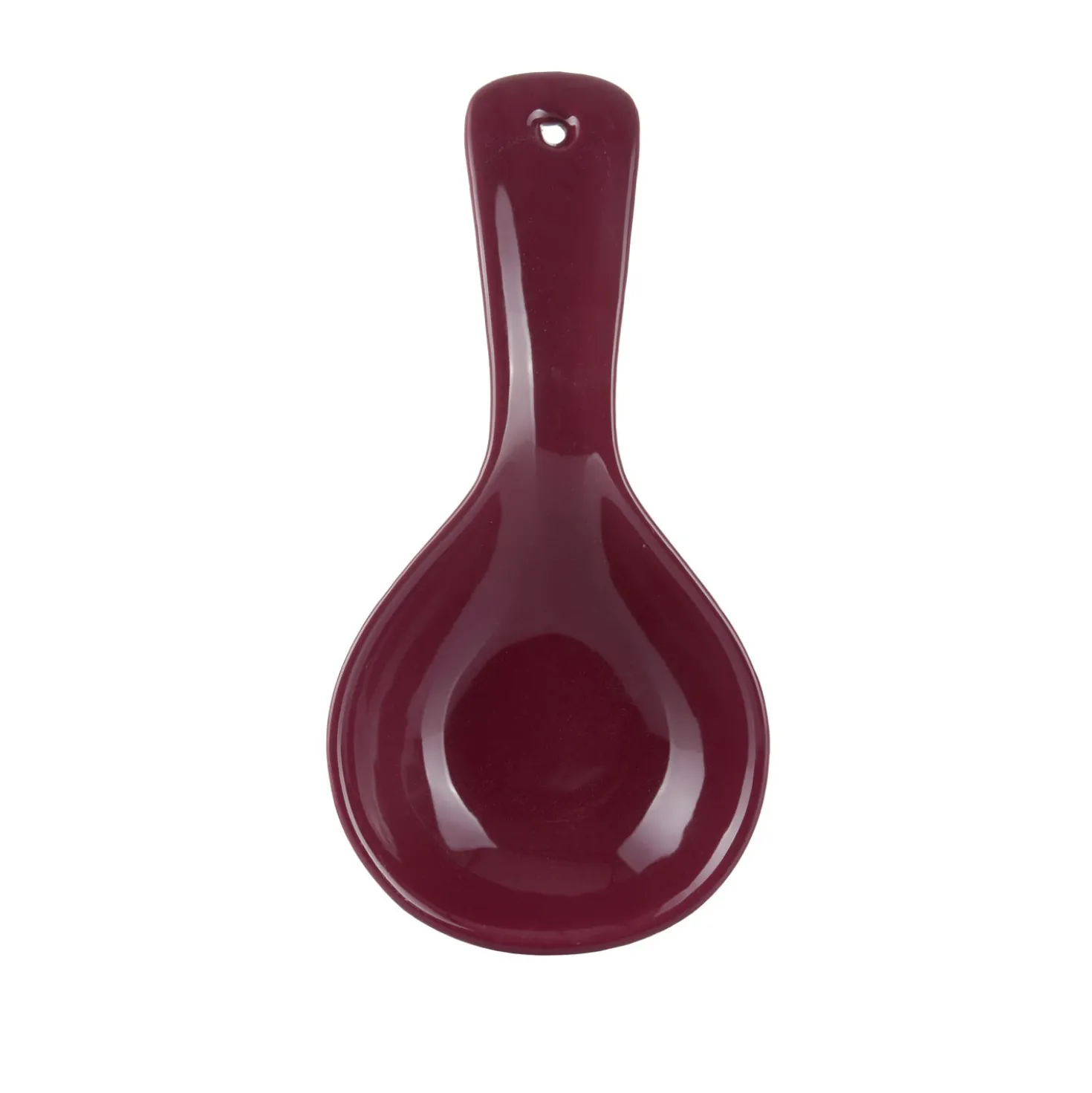 Poggiamestolo Floral viola ceramica stoneware