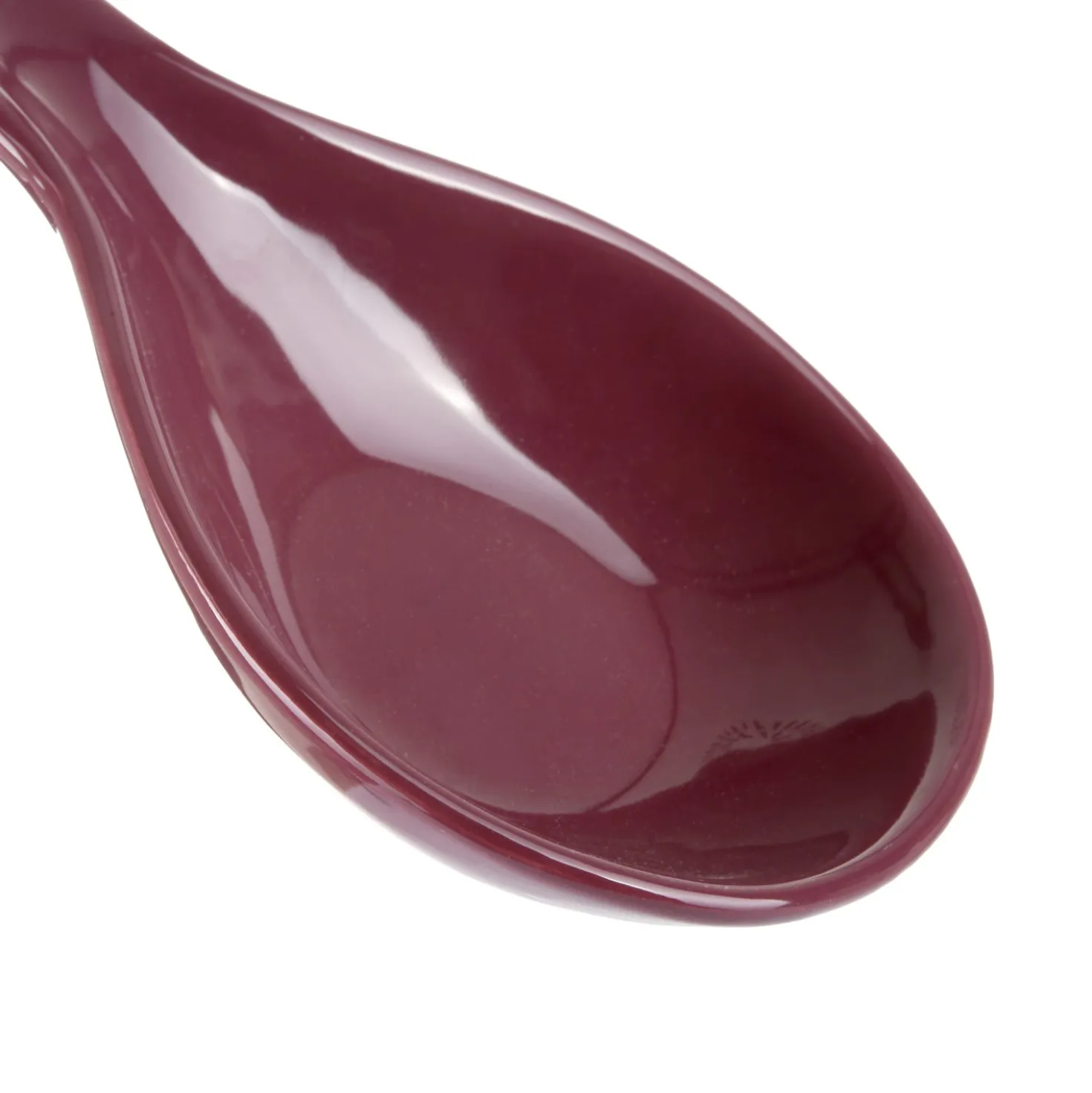Poggiamestolo Floral viola ceramica stoneware