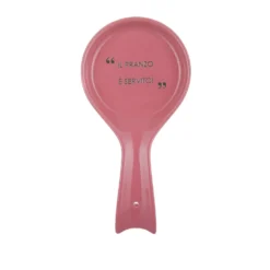 Poggiamestolo malva con scritta 22 cm