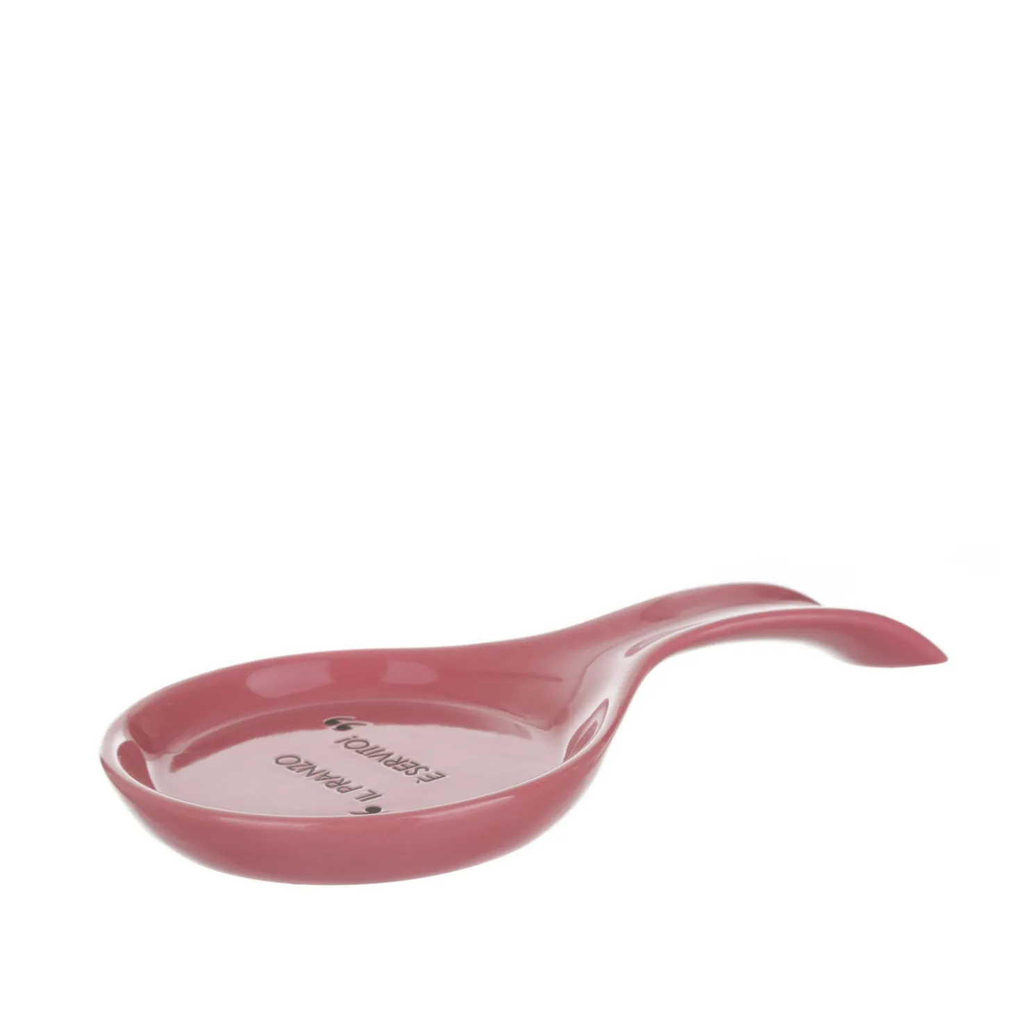 Poggiamestolo malva con scritta 22 cm