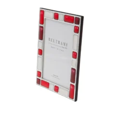 Portafoto pietre rubino foto 10x15 cm Beltrami con argento Miro Silver