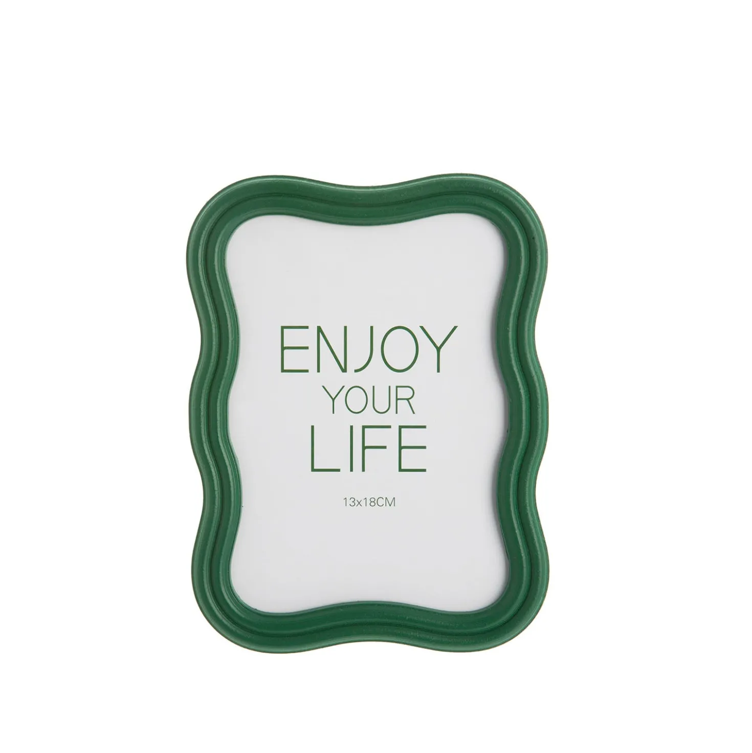 Portafoto 13x18 cm ondulato Enjoy Life verde