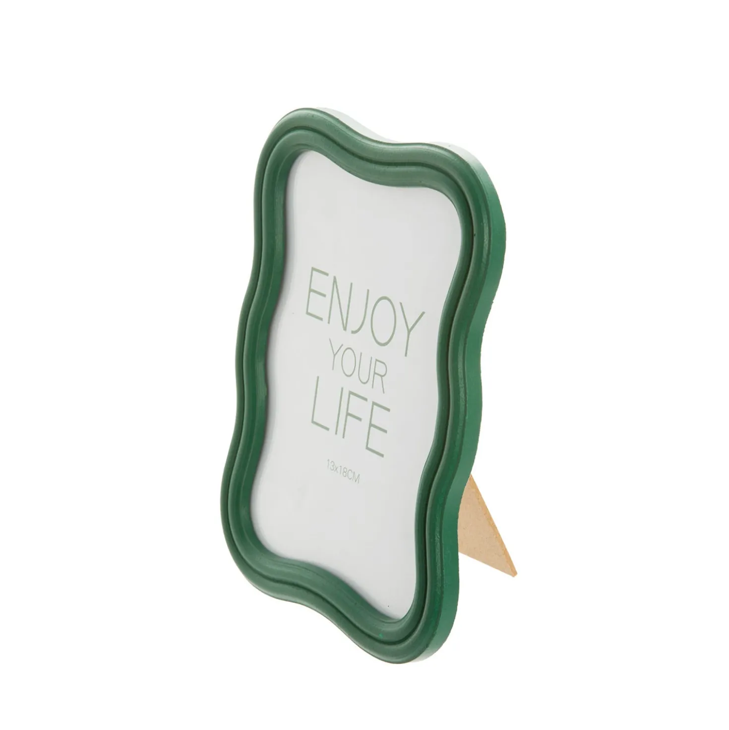 Portafoto 13x18 cm ondulato Enjoy Life verde