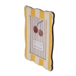 Portafoto 13x18 cm Summer legno giallo bordo oro