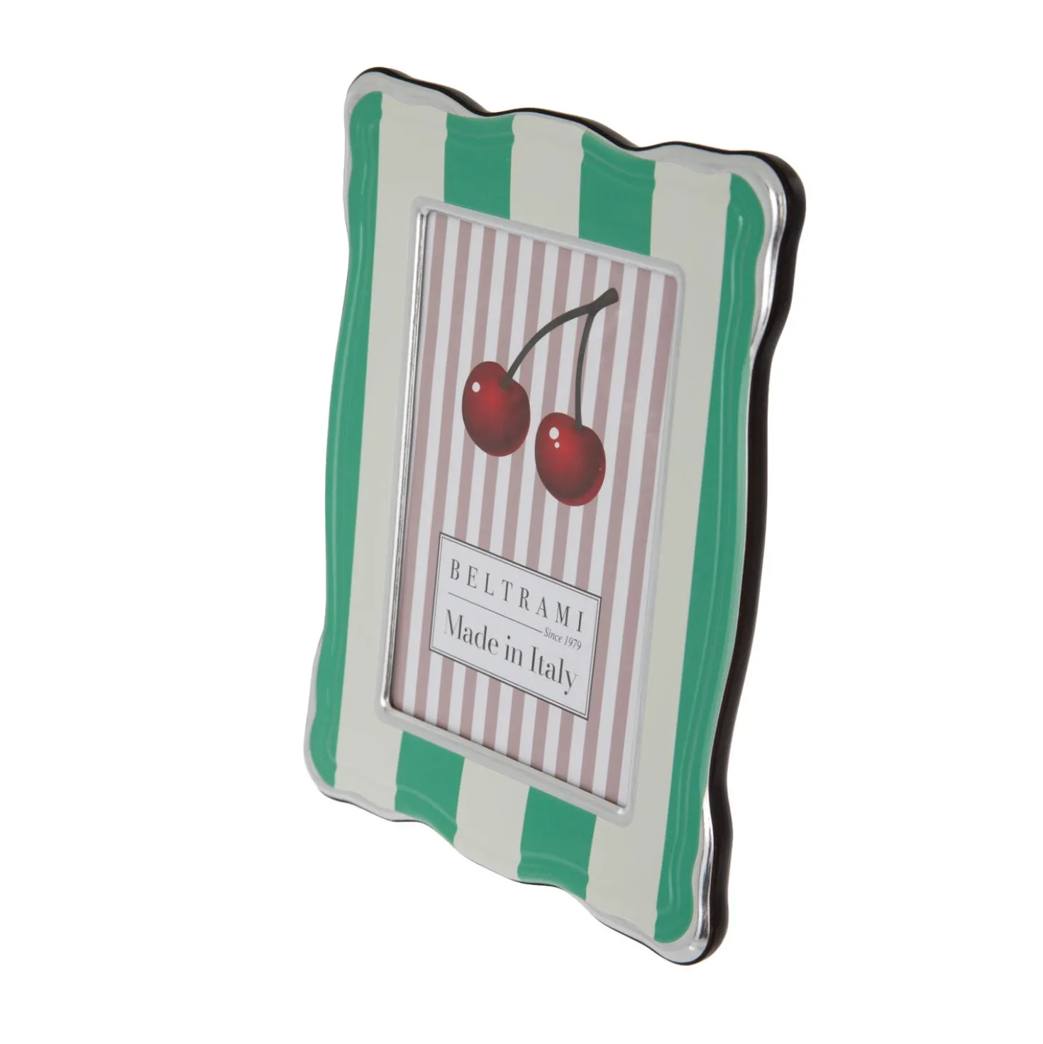 Portafoto 13x18 cm Summer legno verde bordo argento