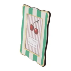 Portafoto 13x18 cm Summer legno verde bordo oro
