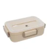 Porta pranzo contenitore acciaio con divisorio 730 ml beige