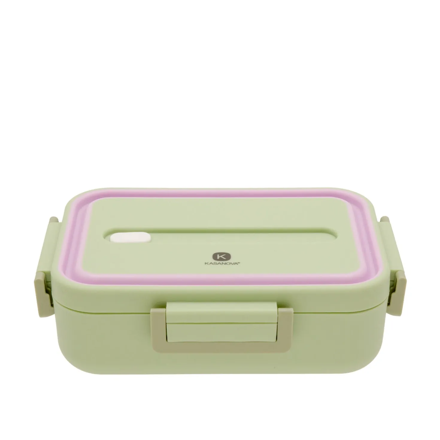 Porta pranzo contenitore acciaio con divisorio 730 ml verde