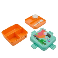 Porta pranzo per bambini Pappagallo con posata
