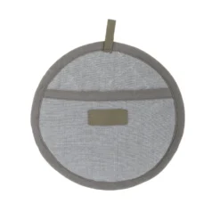 Presina tonda 20 cm grigia in cotone
