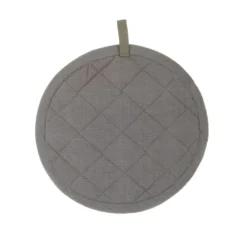 Presina tonda 20 cm grigia in cotone