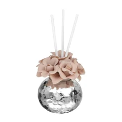 Profumatore rose in porcellana con argento Miro Silver