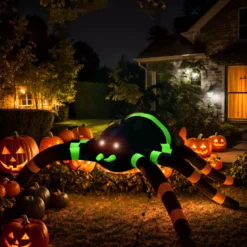Ragno LED Halloween gonfiabile 240 cm