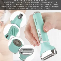 Rasoio 4 in 1 ricaricabile senza fili