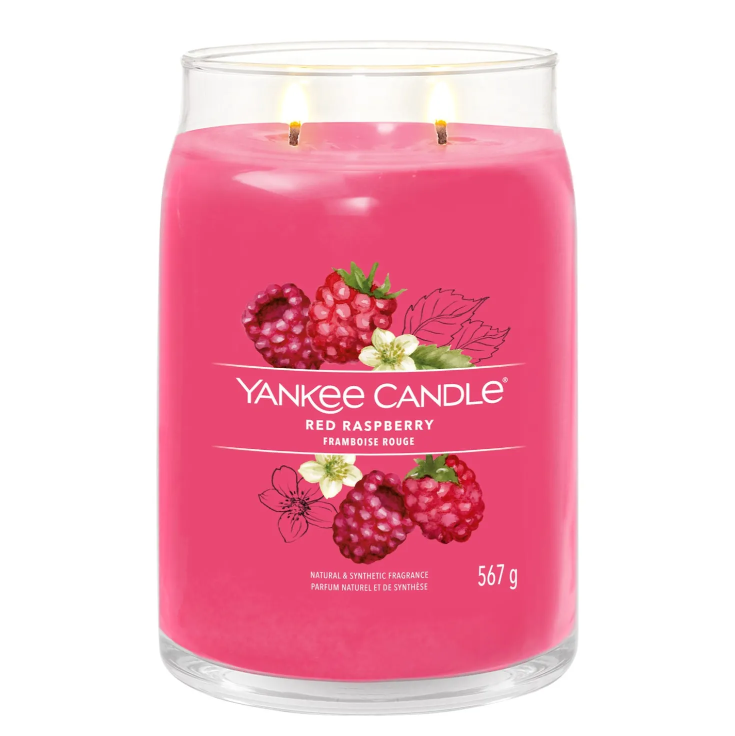 Red Raspberry, candela in giara grande Yankee Candle
