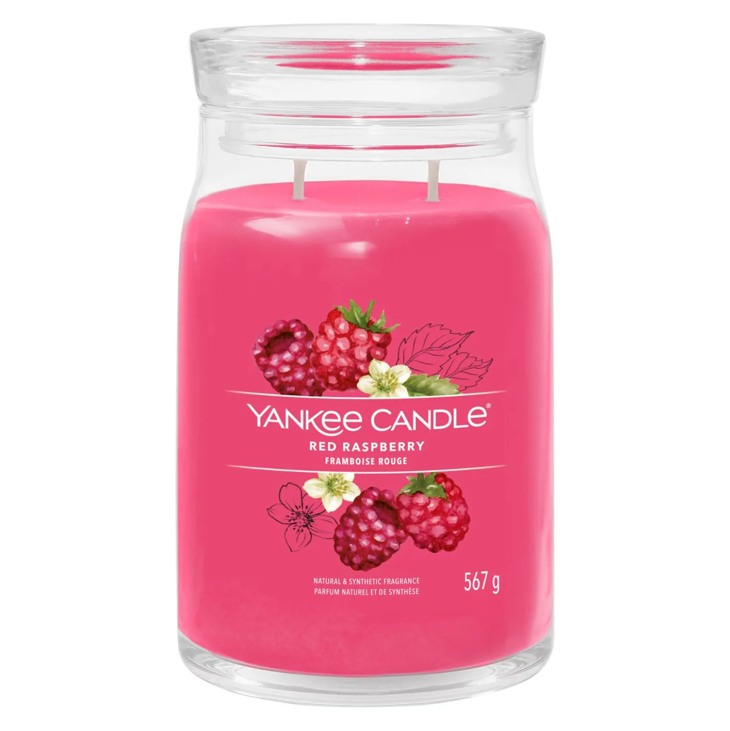 Red Raspberry, candela in giara grande Yankee Candle