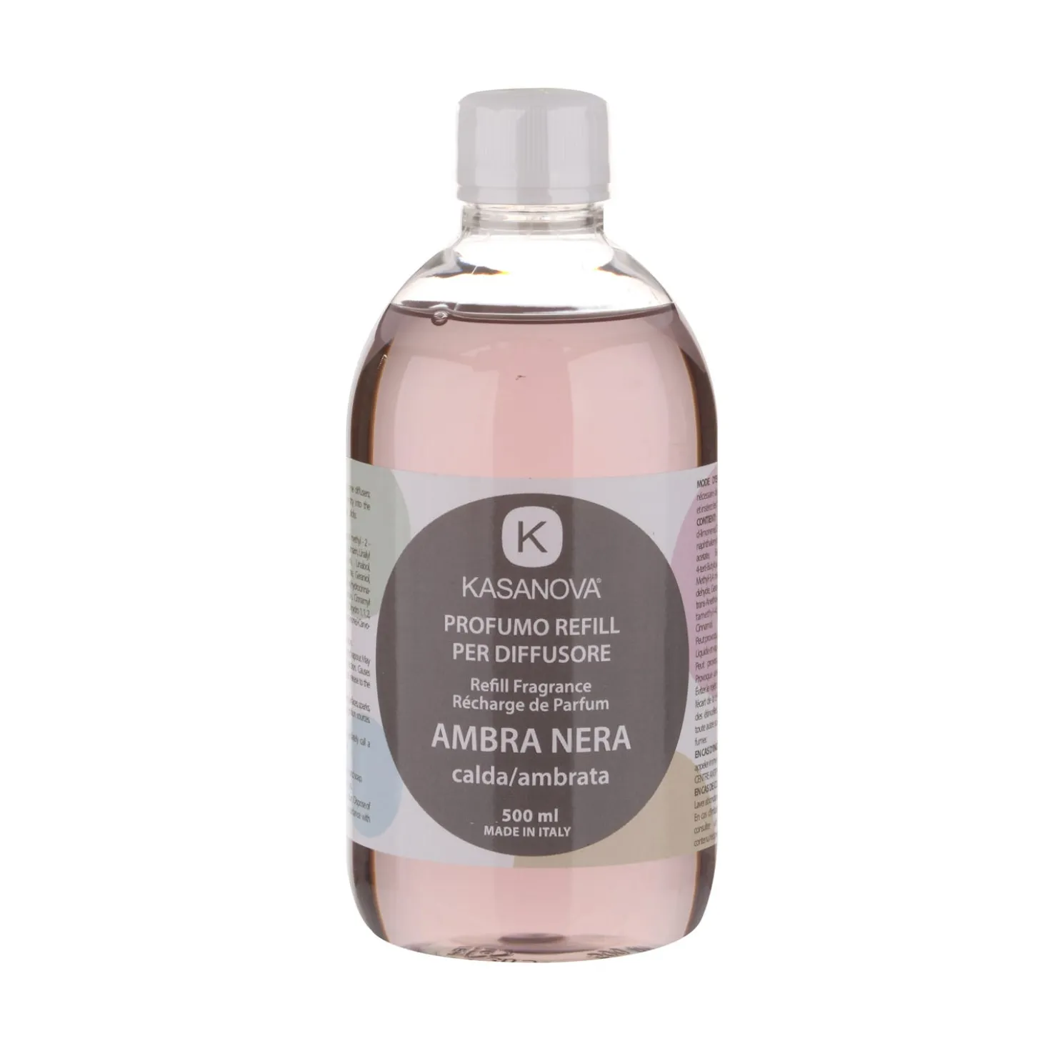 Ricarica Ambra Nera da 500 ml, per diffusore per ambienti Design Luca Trazzi