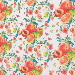 Runner con decoro pesche, 45x140 cm