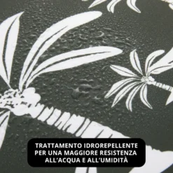 Runner da esterno 40x130 cm palme grigio