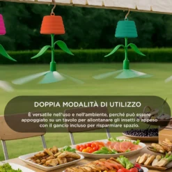 Scaccia insetti ricaricabile 2 in 1 verde