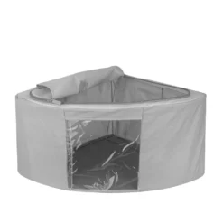 Scatola armadio angolare 63x28x48 cm grigio