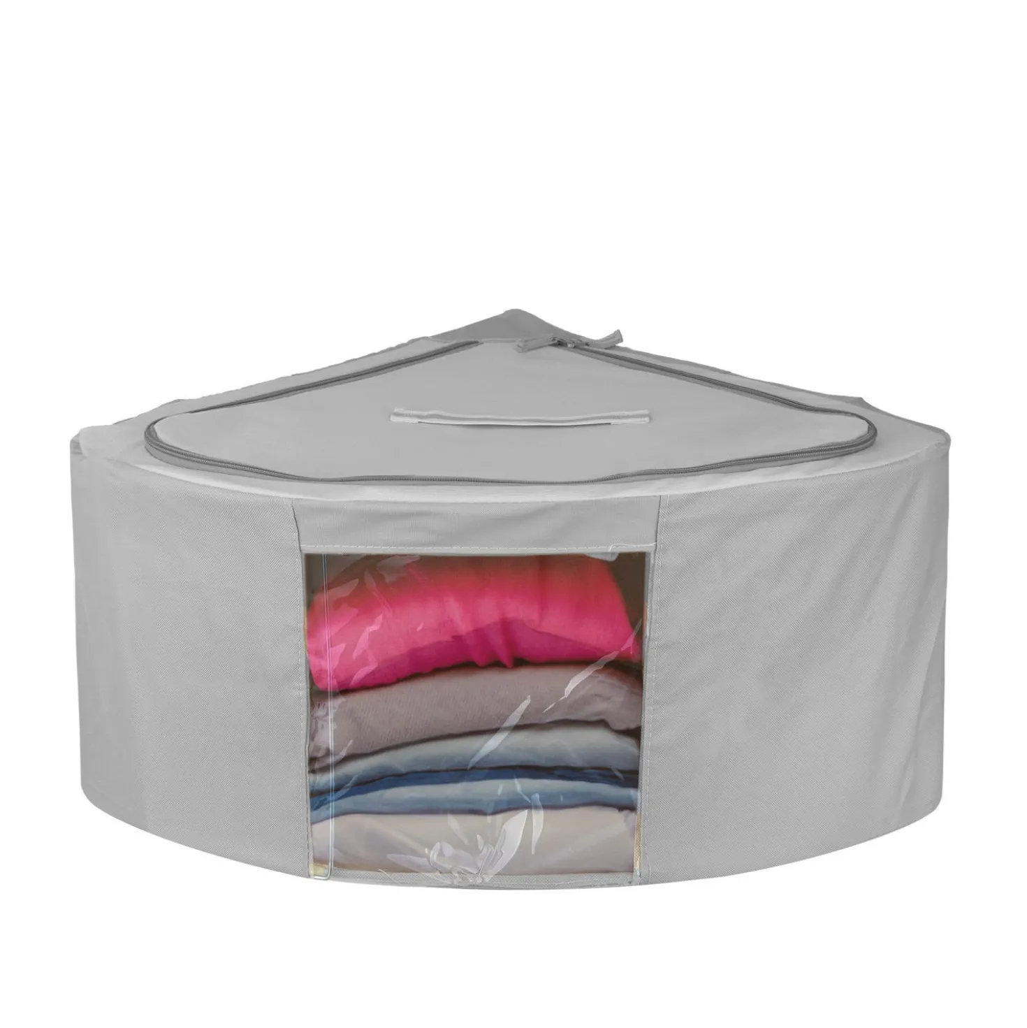 Scatola armadio angolare 63x28x48 cm grigio