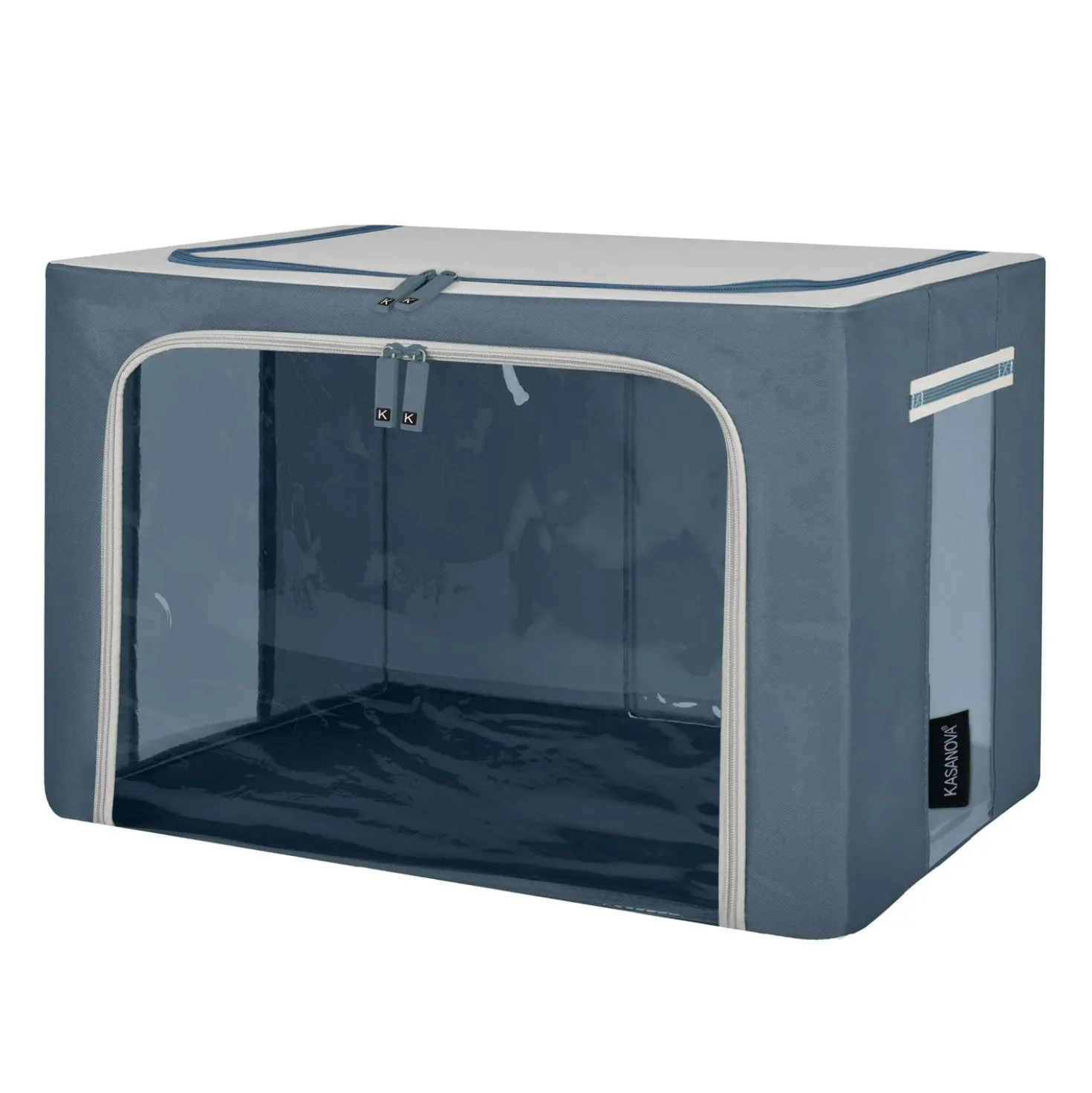 Scatola armadio 50x40x33 cm doppia cerniera blu