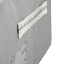 Scatola armadio 40x20x30 cm doppia cerniera e scritta grigio