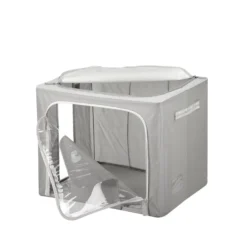 Scatola armadio 50x40x40 cm doppia cerniera e scritta grigio