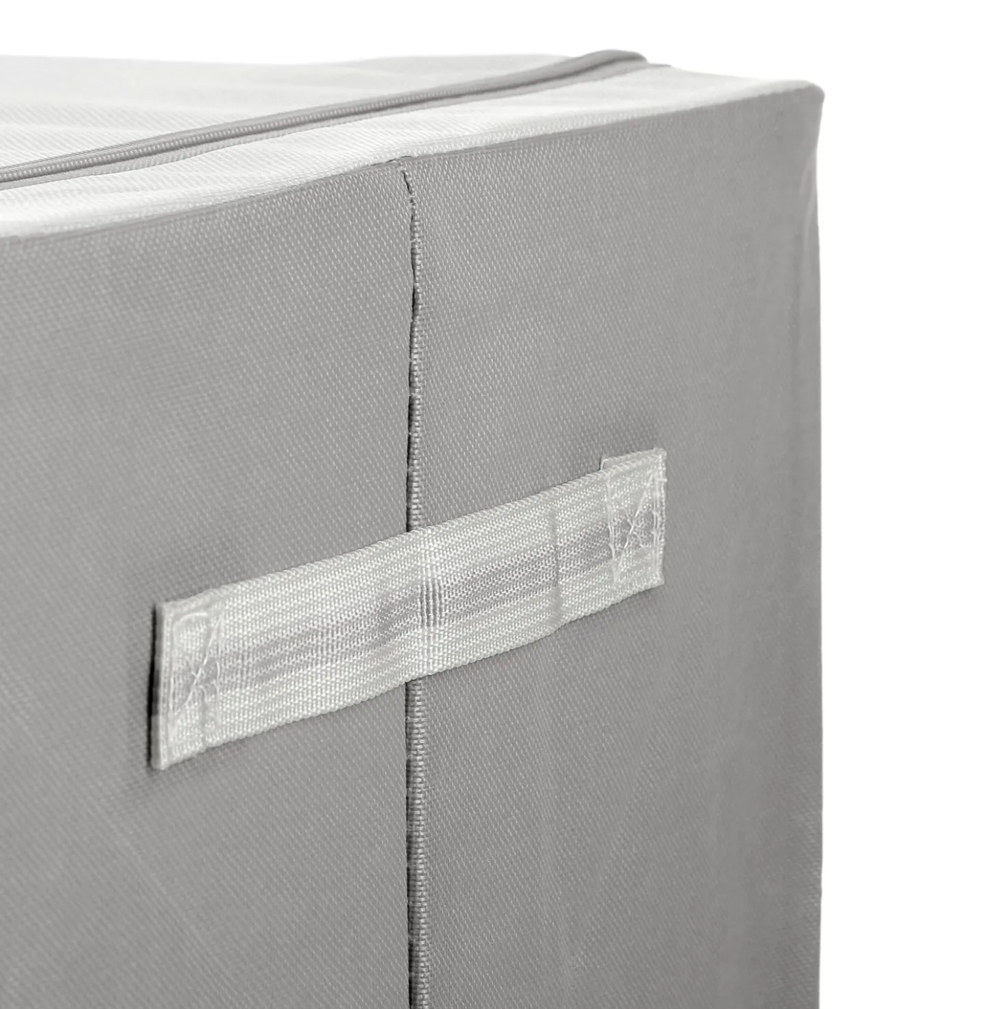 Scatola armadio 50x40x33 cm doppia cerniera e scritta grigio