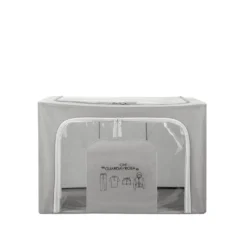 Scatola armadio 50x40x33 cm doppia cerniera e scritta grigio