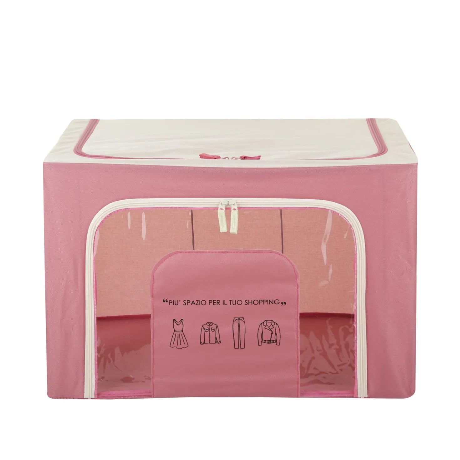 Scatola armadio 60x42x40 cm doppia cerniera e scritta malva