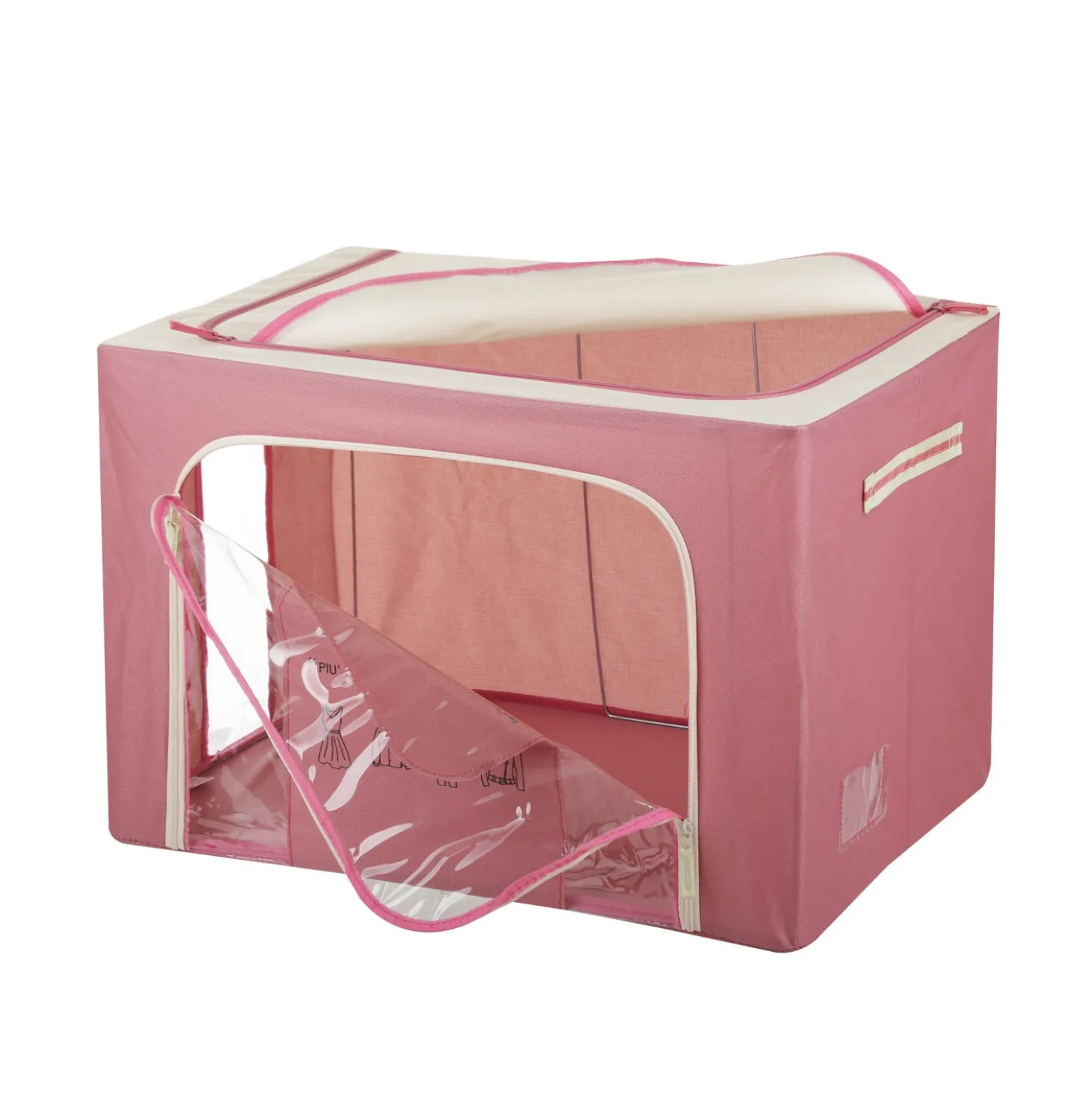Scatola armadio 60x42x40 cm doppia cerniera e scritta malva