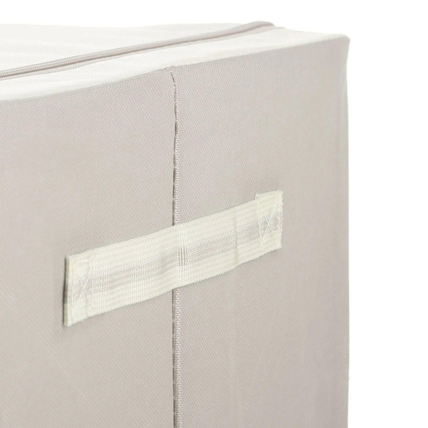 Scatola armadio 50x40x33 cm doppia cerniera e scritta tortora