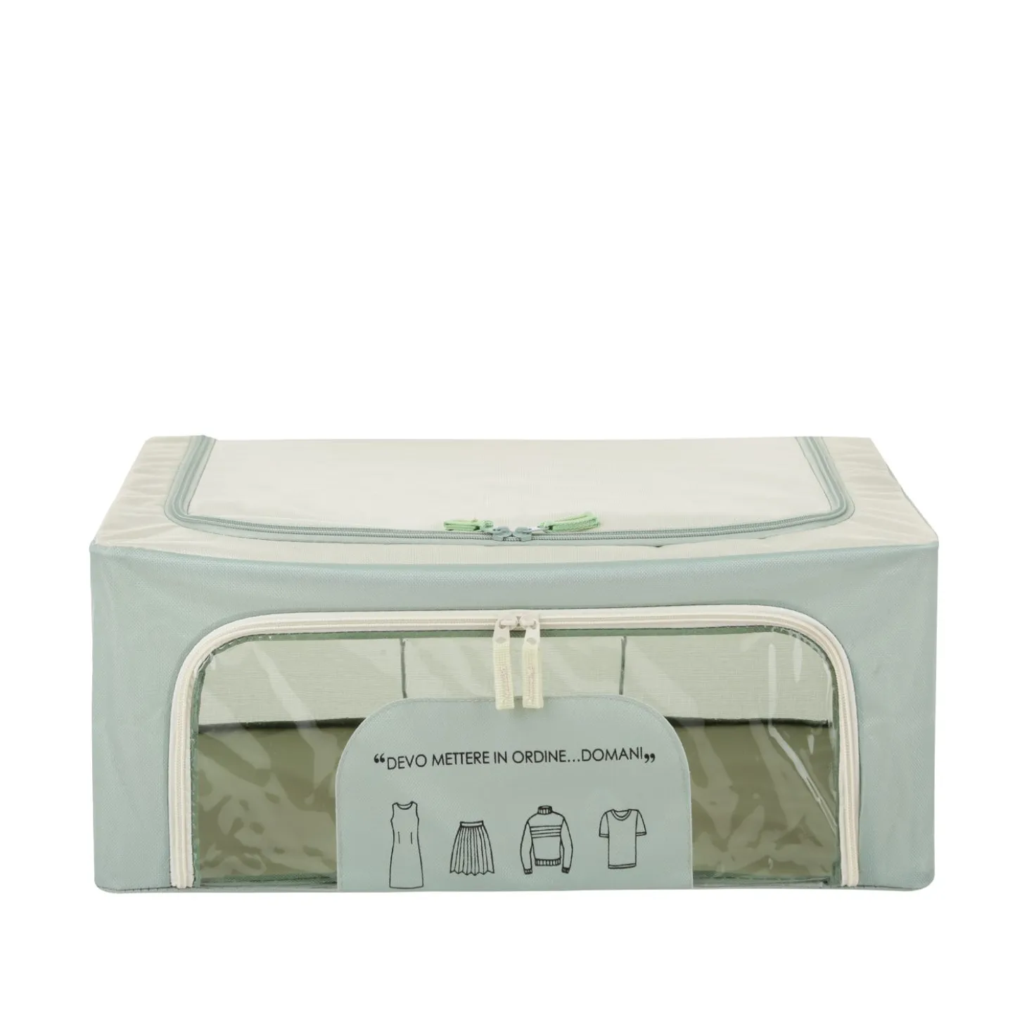 Scatola armadio 50x40x20 cm doppia cerniera e scritta verde