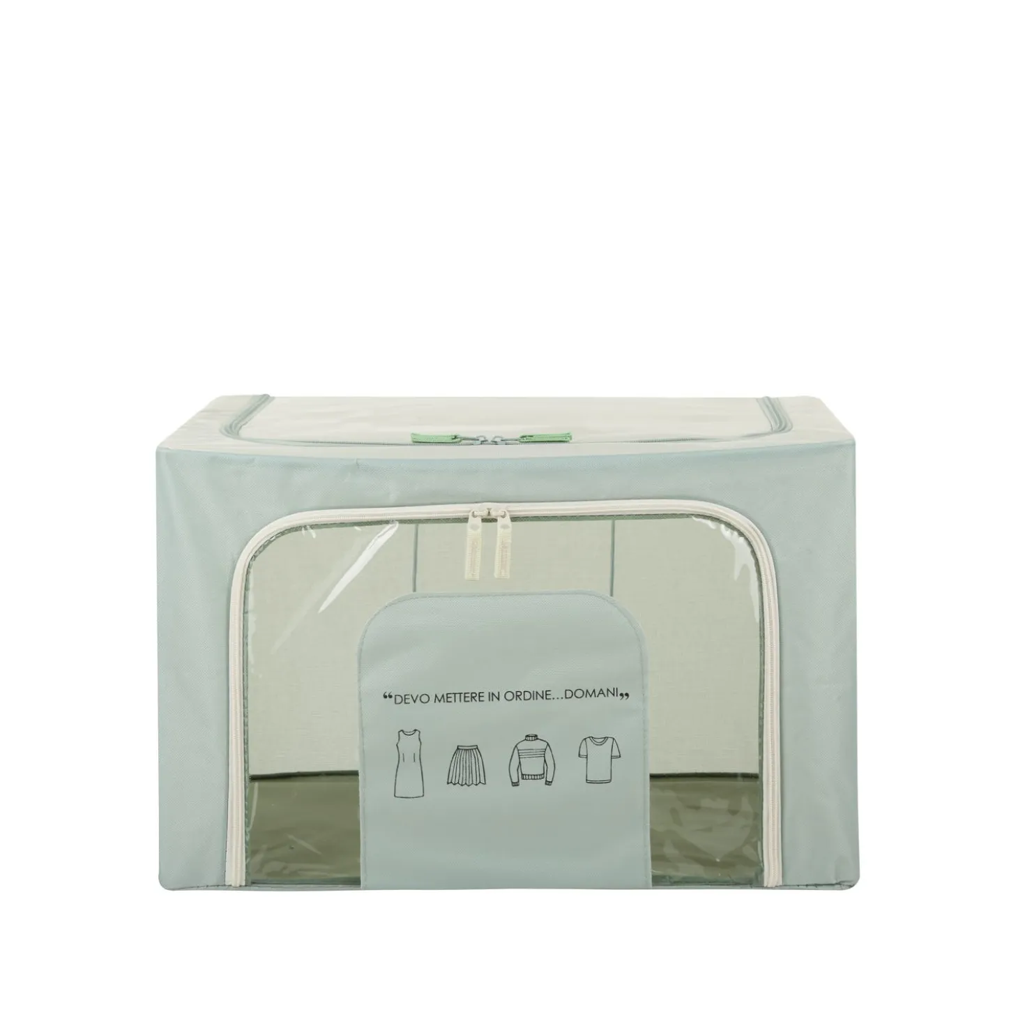 Scatola armadio 50x40x33cm doppia cerniera e scritta verde