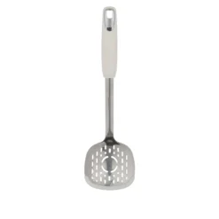 Schiumarola acciaio inox bianco con bordo silicone