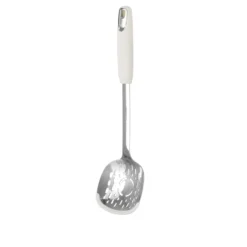 Schiumarola acciaio inox bianco con bordo silicone