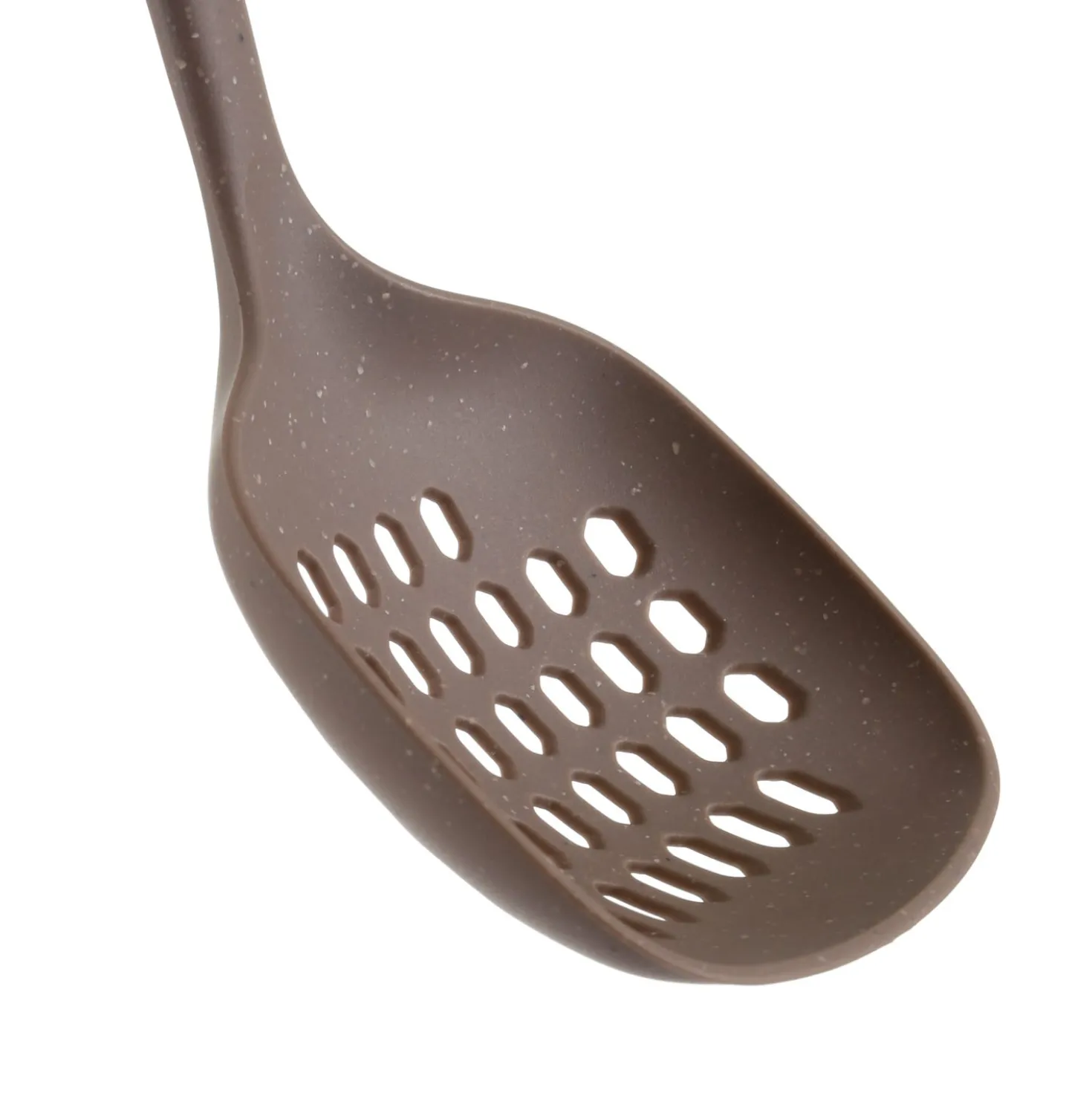 Schiumarola in nylon 35 cm marrone