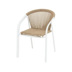 Sedia da giardino con braccioli Emperia miele