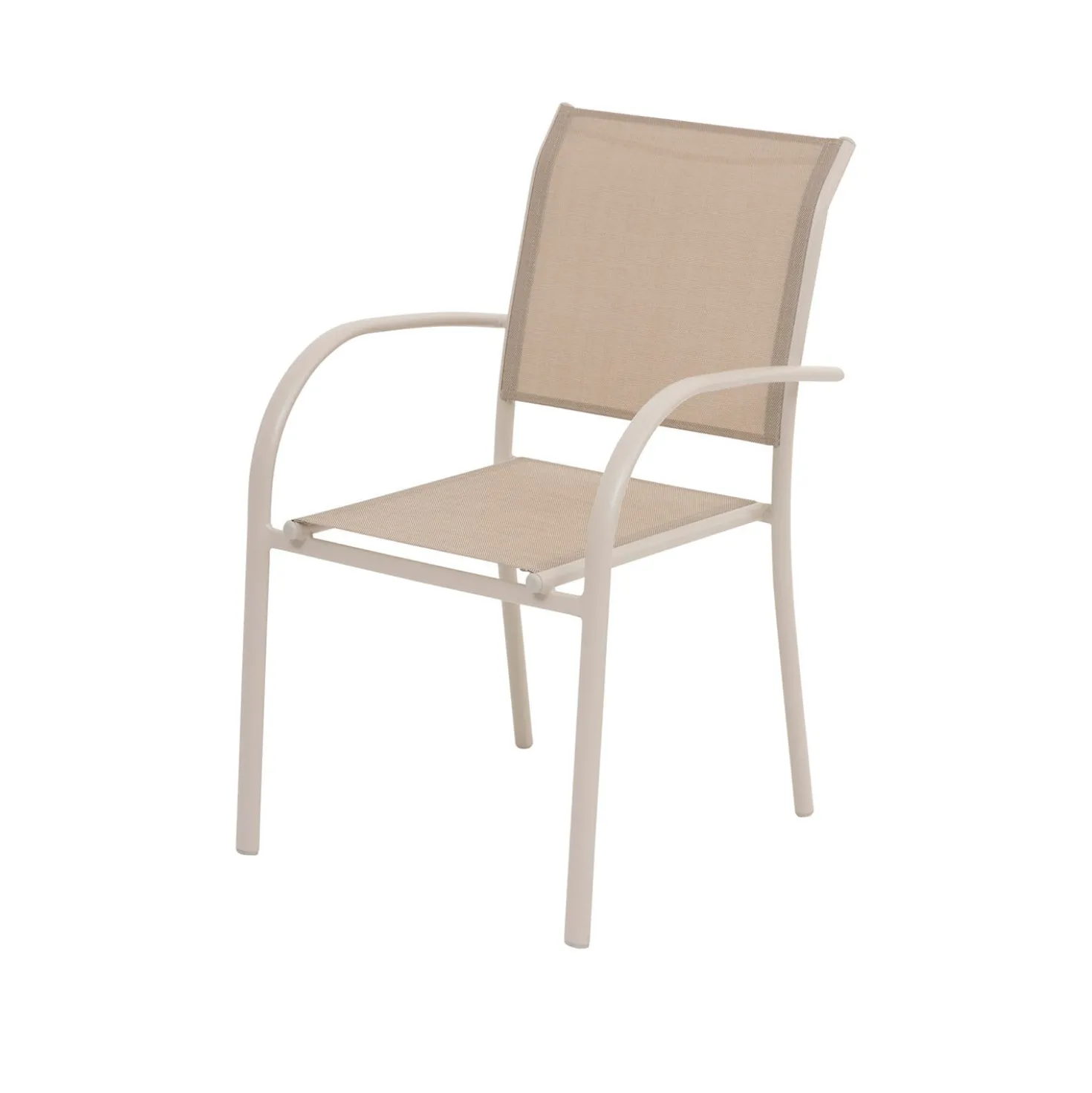 Sedia da giardino con braccioli Piazza beige